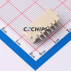 ZX-HA2.54-6PWT Wire-to-Board Pin Header SMD,P=2.54mm,Horizontal Mount Connector 1x6P 2.5mm Horizontal Mount XHB - Product Image 2