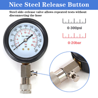 Toptan 8 adet otomotiv motor Test ölçer aracı araba silindir sıkıştırma basıncı Test aracı kiti