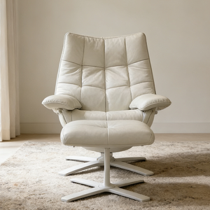 <span class=keywords><strong>Sillón</strong></span> Acolchado de Alta Gama, Cómodo y Tapizado, Asiento Individual Reclinable, Mueble de Oficina con Reposapiés - Product Image 3