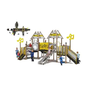 Apparecchiature per il divertimento su misura per bambini Playhouse PE Board decorazione parco scivoli all'aperto