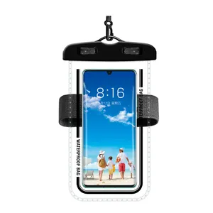 Custom Universal Pvc Waterproof Cell Mobile Phone Bag Case Pouch with Armband