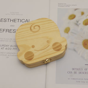 Boîte de rangement pour dents de lait de bébé à <span class=keywords><strong>prix</strong></span> compétitif cadeau d'anniversaire en bois massif - Product Image 6