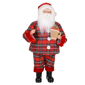 Hot Sale Room Premium Brown Large Mr and Mrs Santa Claus Doll <b>Xmas</b> Gift Set - Product Image 2