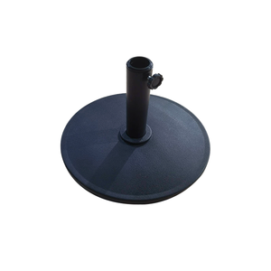 Patio Concrete Round Umbrella <strong>Parasol</strong> <strong>Bases</strong> <strong>Weight</strong> Stand Patio Outdoor Black Plastic Umbrella <strong>Base</strong> - Product Image 1