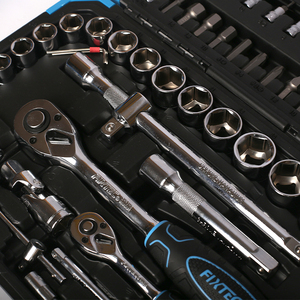 FIXTEC Juego de Llaves de Tubo de 94 Piezas de 1/4" y 1/2" en Estuche, Herramientas Automotrices para Mecánico FHST2094 - Product Image 4