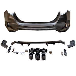 Conjunto de Parachoques Trasero Tipo-R, Parte Exterior de Automóvil, para <span class=keywords><strong>Civic</strong></span> Hatchback de <span class=keywords><strong>11</strong></span>ª Generación 2021 2022 2023, Kit de Carrocería para Actualización a Estilo Tipo R - Product Image 5