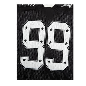 T-shirt court de baseball élégant en jersey maille polyester de haute qualité pour femme, coupe ample, avec fermeture boutonnée et impression personnalisée par transfert thermique - Product Image 3