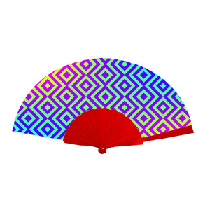 Abanico Plegable Rojo de 23 cm con Varillas de Plástico Resistentes, Ligero y Portátil para Fiestas de Verano y Uso Diario - Product Image 4