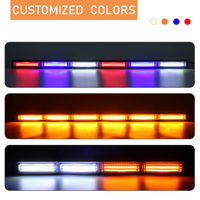 Nouveau 9 pouces 33 pouces voiture COB LED barre lumineuse stroboscopique feux d'avertissement clignotants d'urgence IP65 étanche Construction réglable