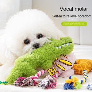 Juguetes de Peluche para <span class=keywords><strong>Perros</strong></span> Crazy <span class=keywords><strong>Zoo</strong></span>, Juguetes para Masticar para <span class=keywords><strong>Perros</strong></span> Medianos y Pequeños, para Limpiar los Dientes Molares, Osos, Estilo de Dibujos Animados Ecológicos, 53 g, Juguetes para Mascotas - Product Image 5