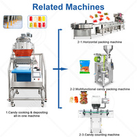 ORME Semi-automatische siroopkookpot fruit snoep productie gelei afzetmachine zoetwarenmachine voor gummyberen