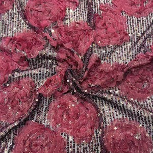 Wholesale Sequins Beaded Lace Fabrics <strong>2026</strong> High Quality Gentle Lace Bride <strong>Material</strong> for Wedding Party Dresses - Product Image 4