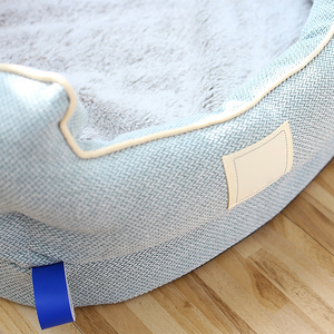 Cama moderna impermeable de felpa para mascotas, venta al por mayor, cama de espuma viscoelástica para perros con cubierta extraíble lavable para dormir - Product Image 3