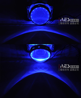AES Bonnes ventes LED Demon Eyes Phare de voiture 2,5 pouces Lentille de projecteur LED Œil de démon rouge pour systèmes d'éclairage automobile