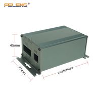 Boîtier en alliage d'aluminium compact KS-0411 avec double support de montage, protection IP67, pour amplificateur de puissance et onduleur (boîtier de carte PCB)