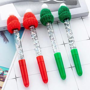 Logo Fast Delivery Cute Xmas <b>Ballpoint</b> <b>Pen</b> Plastic Cap Floating Oil Decoration for School Prizes and Holiday Gifts - Product Image 1