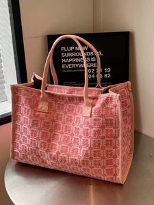 <span class=keywords><strong>Sac</strong></span> fourre-tout grande capacité pour femme avec fermeture éclair, <span class=keywords><strong>sac</strong></span> à main en toile tendance, <span class=keywords><strong>sac</strong></span> à bandoulière, <span class=keywords><strong>sac</strong></span> <span class=keywords><strong>de</strong></span> shopping pour femme, grand <span class=keywords><strong>sac</strong></span> à main avec inscription chinoise - Product Image 4