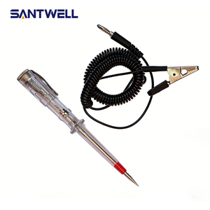6V-24V Automotive Circuit Tester <b>Pen</b> with Red/Green LED Indicator & <b>Retractable</b> Coiled Cord - Product Image 5