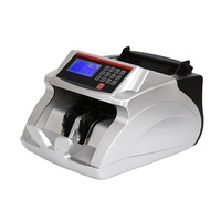 Contador de billetes de máquina contadora 2818 con detección de falsificaciones UV y MG, máquina contadora de efectivo universal para monedas globales