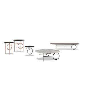 Mesa de <span class=keywords><strong>centro</strong></span> de mármol, estilo nórdico, muebles para el hogar de Metal, pequeño Stock de hierro forjado mesa de café moderno - Product Image 3
