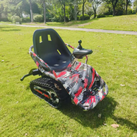Leduole LT-2 Véhicule électrique tout-terrain pour enfants, petit char à quatre roues, jouet de divertissement pour aire de jeux, en fibre de verre, pour l'extérieur