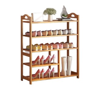 Multi Layer Bamboo Shoe Rack Solid Wood Storage Space Saving Doorway Home Dormitory Living Room Freestanding Small Shoe Cabinet - Product Image 5