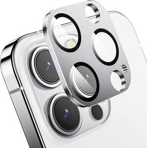 Protecteur d'objectif de caméra arrière en alliage de titane mat en verre à haute teneur en alumine VMAX pour <span class=keywords><strong>iPhone</strong></span> 15 Pro Max 14 Plus 13 Pro 13 12 Mini - Product Image 1