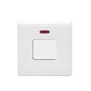 Sirod 211 serisi İngiliz standart Modern beyaz renk UK20A duvar ışık anahtarı ve soket elektrik ev için
