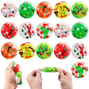 Promotion Halloween TPR Soft Stress Relief Christmas Squeeze Grape Balls Relieve Pressure Ball Squeeze Toys with Sequin - Product Image 2