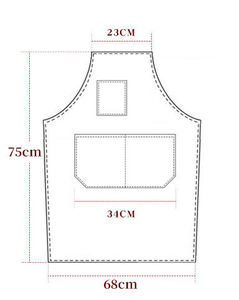 Maxfree High Quality Cross Back Canvas Cotton Bib Work <b>Apron</b> for Men Women Kitchen Salon Coffee Shop Artist Work Home Cleaning - Product Image 5