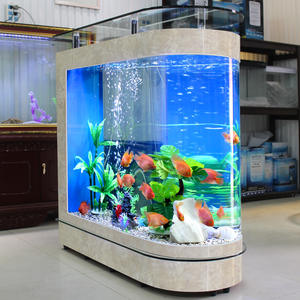 Groot scherm woonkamer scheidingswand ecologisch kogelvormig goudvis <span class=keywords><strong>aquarium</strong></span> klein <span class=keywords><strong>medium</strong></span> ultrahelder glas warmtegebogen - Product Image 3