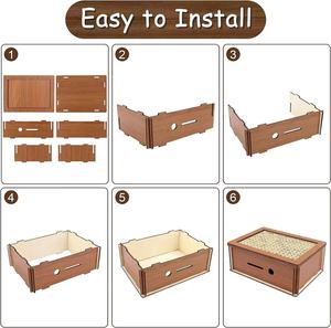 <span class=keywords><strong>Huchas</strong></span> de madera por dólares, frascos de desafío de ahorro de dinero para niños de madera por euros, adornos para el hogar - Product Image 5