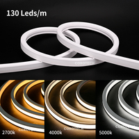 Lumière LED encastrée ultra-fine et flexible pour armoire, néon LED 12V 24V, découpe libre, profil LED en silicone flexible à souder, éclairage sous armoire