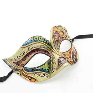 <span class=keywords><strong>Masque</strong></span> de <span class=keywords><strong>Venise</strong></span> en plastique demi-visage de haute qualité Costume de bal de mascarade de Style vénitien pour la décoration d'halloween de fête - Product Image 3
