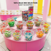 ECOBOX Offre Spéciale : Bacs de Présentation en Plastique pour Fruits Secs, Bonbons et Noix en Vrac – Idéal pour les Magasins