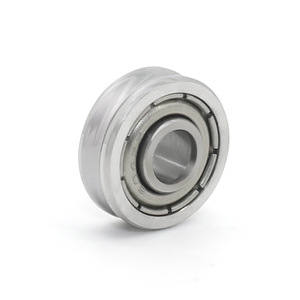 Roulements à billes à gorge profonde à rainure en U, roues de guidage, roues de suspension, roues tout métal, 4*12*5mm, approvisionnement direct d'usine - Product Image 1