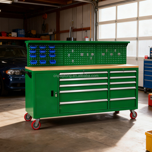 Green <b>Tool</b> Chest Rolling Cabinet <b>Tool</b> <b>Boxes</b> with Wheels Drawer Garage Heavy Duty Auto Repair Mobile <b>Tool</b> Storage Trolley - Product Image 3