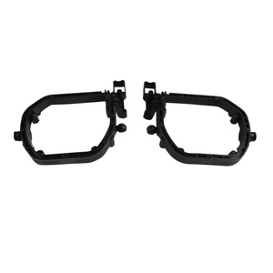 SANVI 2 pièces Cadre de phare de voiture pour lentille de projecteur Hella 3R G5 Style, adaptateur de modification de cadre, pièces d'installation d'éclairage automobile - Product Image 1