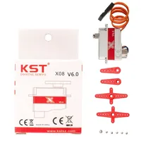 Moteur servo sans noyau en métal Kst X08 V6.0 8.4V 2.8kg 0.09sec pour modèles RC d'hélicoptères et d'avions UAV