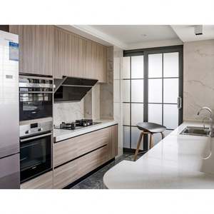 Gabinetes de Cocina Portátiles de Estilo Moderno para Exteriores, Muebles de Barbacoa en Forma de L con Estructura de Madera Maciza - Product Image 1