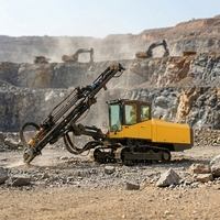 Foreuse à marteau supérieur T45 intégrée, entièrement hydraulique, à moteur diesel, pour le forage efficace, avec déplacement sur chenilles, pour l'exploitation minière, les carrières et les pentes