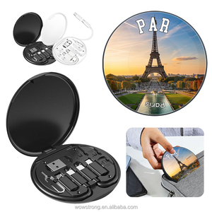 2025 <span class=keywords><strong>France</strong></span> Tour Eiffel Voyage Chargeur Kit Multi Fonction Chargeur Cas Téléphone Titulaire Plateau Éjecter Pin Données Câble Ensemble Boîte De Rangement - Product Image 1