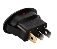 Interruptor Basculante Impermeable KCD13 SPST ON-OFF 10A 250VAC IP15 10000 Ciclos Terminal de Soldadura 2P/3P Cobre Certificado CQC Industrial