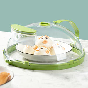 Ustensiles de cuisine ustensiles de cuisson couvercles cuisine salle à manger couvercle anti-éclaboussures transparent Tapa Para Dentro micro-ondes couvercle alimentaire avec vapeur d'eau et poignée - Product Image 4