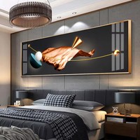 Modern soyut katı geometri posterler baskılar lüks tuval resim kristal porselen başucu resim ev dekor vazosu duvar sanatı