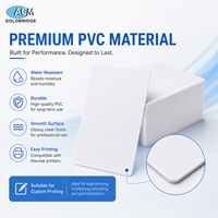 Carte RFID imprimable 125 kHz, PVC vierge, cartes de visite, téléphone, code QR, blanc brillant, carte RFID