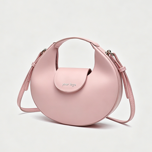 Sac à bandoulière pour femme en cuir végétalien, sac hobo, sac à main en PU, sac bandoulière, deux sangles, fermeture éclair, portable, logo personnalisé, sac à main tendance, petit format - Product Image 5