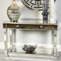 Console de luxe avec tiroirs, prévente, en miroir, nouvelle collection