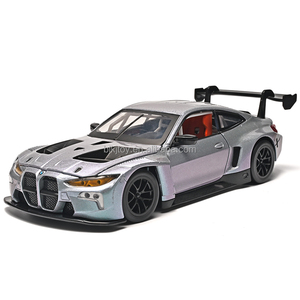 Modèle de voiture en métal moulé sous pression CCA 1:24 BMW M4 avec portes ouvrantes, fonction de recul et lumières, jouet de collection - Product Image 1