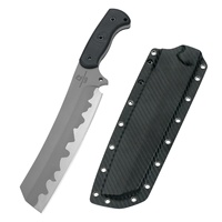 Couteau de combat personnalisable de 10 mm, acier inoxydable de haute qualité, lame fixe, fourreau en bois industriel, DIY OEM/ODM, garantie 1 an